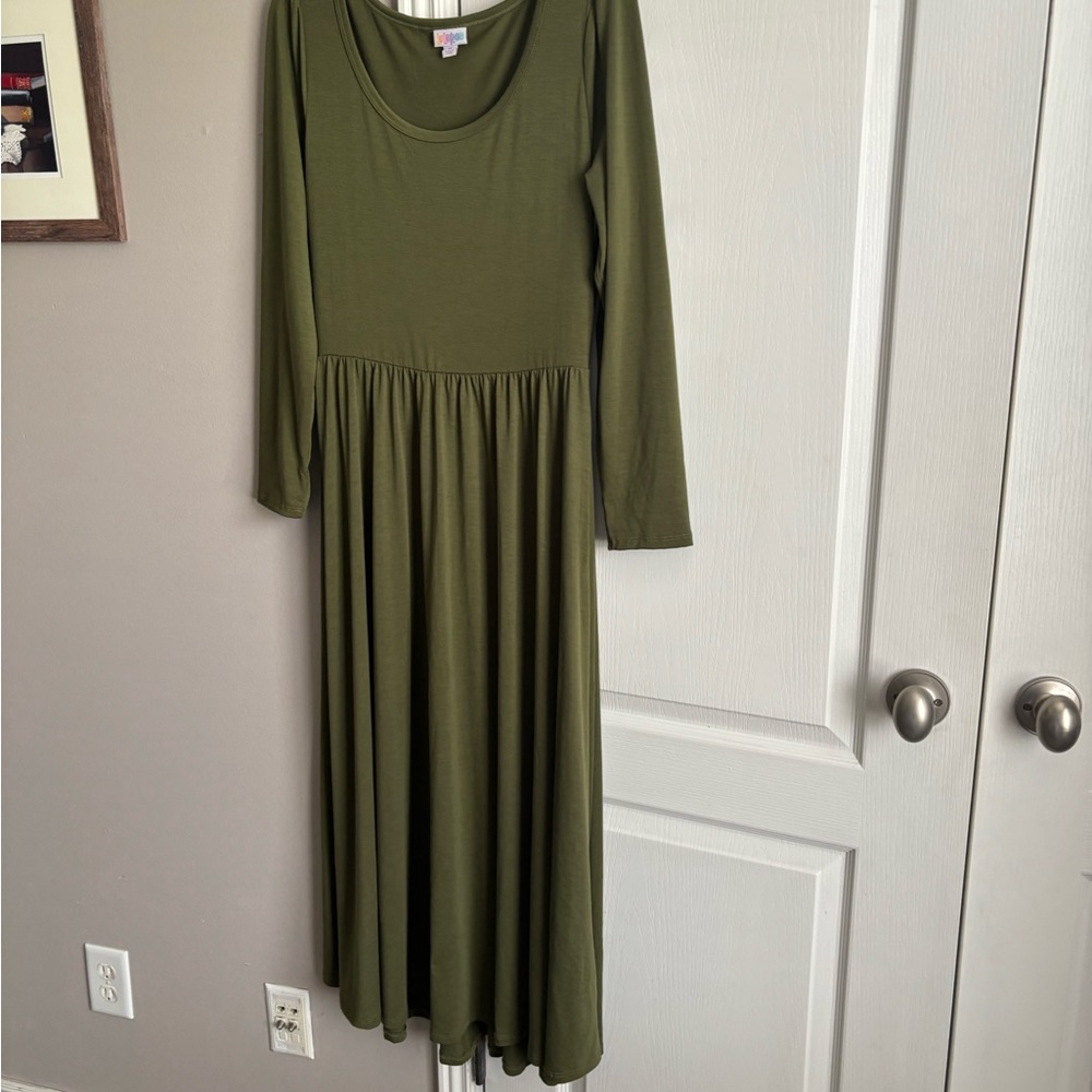 LuLaRoe Olive Long Sleeve Dress